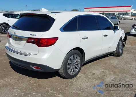 2014 Acura Mdx Technology Package from USA, damaged, VIN 5FRYD3H42EB003568